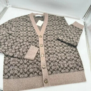 BNWT COACH Cardigan (Unisex) 100 percent wool